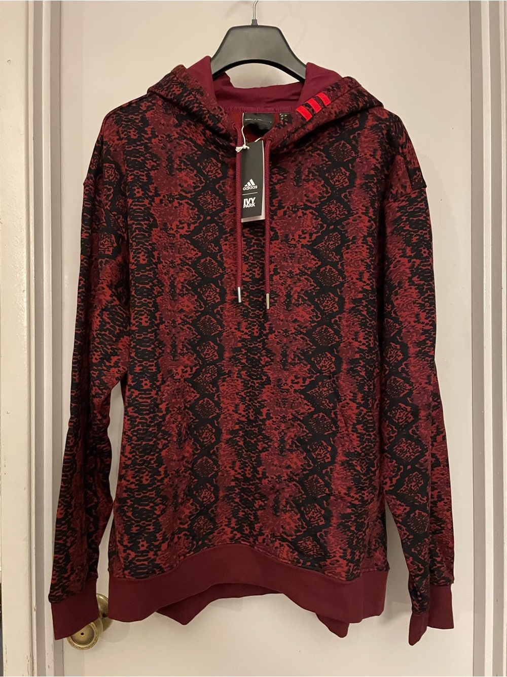adidas x Ivy Park Allover Print Hoodie Cherrywood